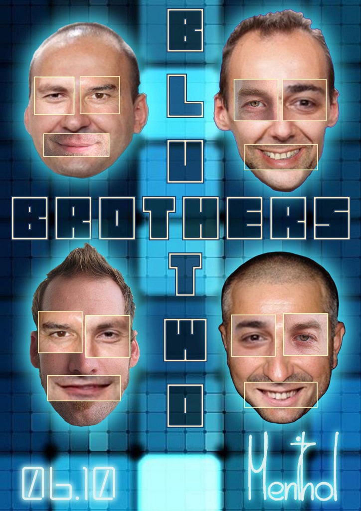Blue Bros at Mentol Poster