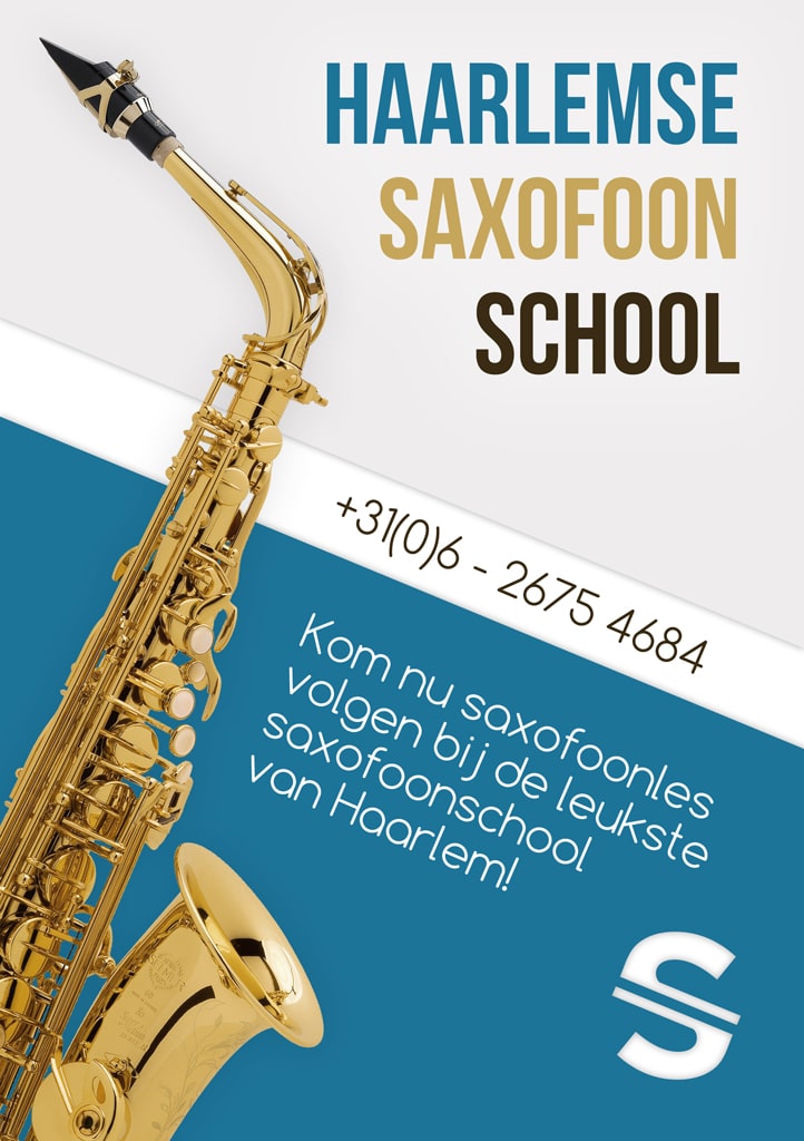 saxofoonschool flyer front